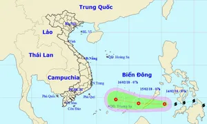 Bão Sanba đã suy yếu thành áp thấp nhiệt đới