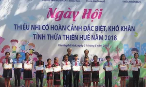 Thừa Thiên Huế tổ chức ngày hội cho trẻ em có hoàn cảnh đặc biệt khó khăn