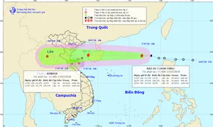 Áp thấp nhiệt đới mạnh lên thành bão số 3, hướng về miền Bắc và Bắc miền Trung