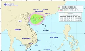 Áp thấp nhiệt đới di chuyển chậm theo hướng Tây Tây Nam