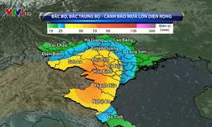 Sau bão số 4, nhiều nơi ở Bắc Bộ và Bắc Trung Bộ mưa lớn