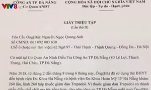 Theo dòng thời sự "Cảnh giác giả mạo cơ quan công an" (18h45 thứ Ba, 15/1) trên VTV8