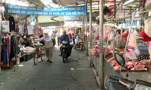 Giá heo tăng cao tại chợ truyền thống