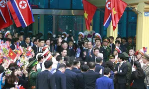 Chùm ảnh: Chủ tịch Triều Tiên Kim Jong-un rời ga Đồng Đăng (Lạng Sơn), kết thúc chuyến công du tới Việt Nam