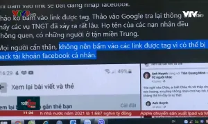 Cẩn trọng với tài khoản mạng xã hội.