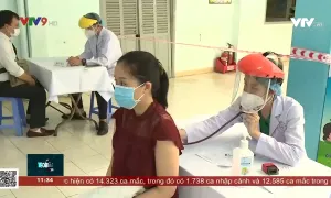 Tăng cường lực lượng điều phối điểm tiêm vắc xin sân vận động Phú Thọ