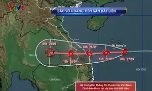 Cập nhật diễn biến bão số 4