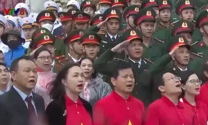 Chào cờ đầu năm ở cực Đông đất nước