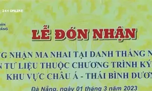 Ma nhai tại Danh thắng Ngũ Hành Sơn trở thành Di sản tư liệu