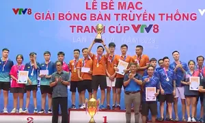 Kết thúc Giải bóng bàn truyền thống tranh cup VTV8