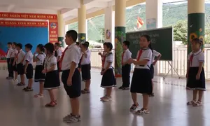 54 học sinh trường Tiểu học Hòa Bắc đã đến trường