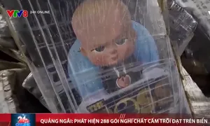 Quảng Ngãi phát hiện 288 gói nghi ma tuý trôi dạt trên biển