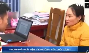 Thanh Hoá tạm giữ người phụ nữ tàng trữ súng đạn