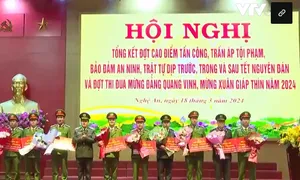 Công an Nghệ An tổ chức Hội nghị tổng kết đợt cao điểm tấn công, trấn áp tội phạm