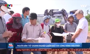 Người dân Quảng Ngãi "tố" doanh nghiệp chiếm đất xây công trình trái phép