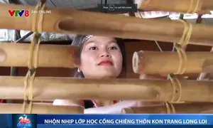 Nhộn nhịp lớp học cồng chiêng thôn Kon Trang Long Loi