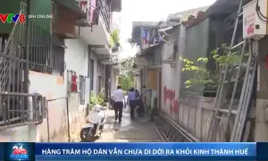 Hàng trăm hộ dân vẫn chưa di dời ra khỏi Kinh thành Huế