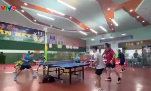 Chuẩn bị cơ sở vật chất cho giải Bóng bàn truyền thống tranh Cup VTV8 lần thứ VII năm 2024