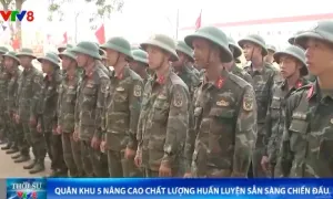 Các đơn vị Quân khu 5 nâng cao chất lượng huấn luyện sẵn sàng chiến đấu