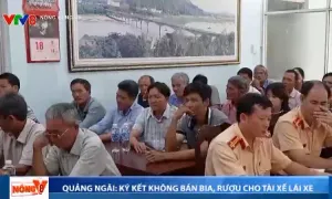 Quảng Ngãi: Chủ nhà hàng, quán ăn ký kết không bán bia, rượu cho tài xế lái xe