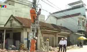 Điện lực Phú Yên xử lý cáp viễn thông gây mất an toàn mùa mưa bão