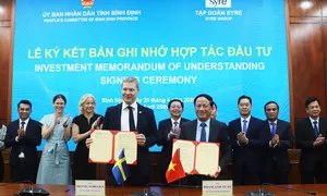 Bình Định ký biên bản ghi nhớ hợp tác đầu tư dự án 1 tỷ USD