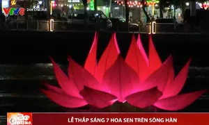 Lễ thắp sáng 7 hoa sen trên sông Hàn