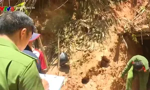 Triệt phá bãi khai thác vàng trái phép ở Gia Lai