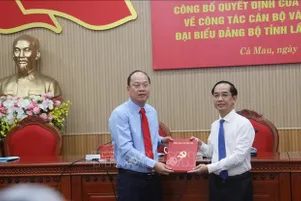 Đồng chí Hồ Thanh Thủy giữ chức Phó Bí thư Tỉnh ủy Cà Mau