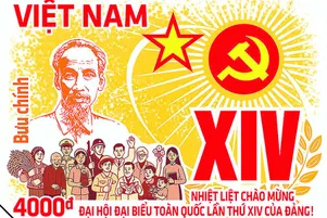 Phát hành đặc biệt bộ tem bưu chính chào mừng Đại hội XIV của Đảng