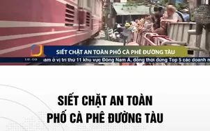 Siết chặt an toàn phố cà phê đường tàu