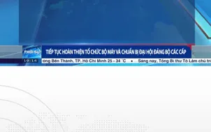 Tiếp tục hoàn thiện tổ chức bộ máy và chuẩn bị  ại hội  Đảng bộ các cấp