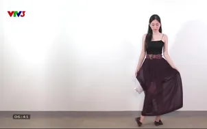 Biến tấu váy 2 dây chất liệu co giãn