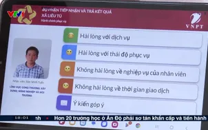 Trung tâm hành chính có ghế mát xa, máy đánh giá hài lòng