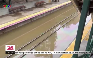 Mỹ: Ga tàu điện ngầm ở thành phố New York ngập nặng