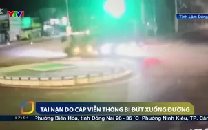 Tai nạn do cáp viên thông bị đứt xuống đường