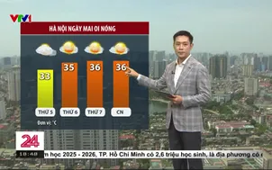 Bản tin thời tiết 18h45 - 06/8/2025