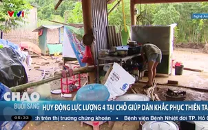 Huy động lực lượng 4 tại chỗ giúp dân khắc phục thiên tai