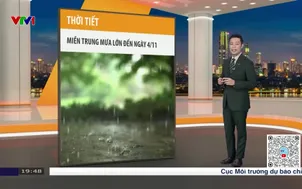Bản tin thời tiết 19h45 - 01/11/2025