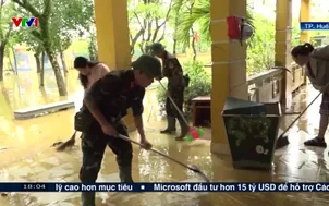 Tổng vệ sinh trường học sau lũ