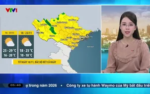 Bản tin thời tiết 5h30 - 14/11/2025