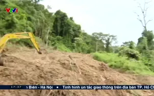 Còn nhiều điểm sạt lở trượt trên đèo Gia Bắc