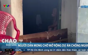Người dân mong chờ mở rộng dự án chống ngập