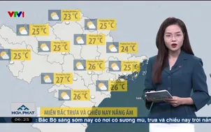 Bản tin thời tiết 6h15 - 09/12/2025