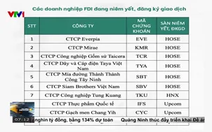 Cân bằng quy mô niêm yết của doanh nghiệp FDI