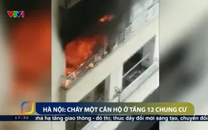 Hà Nội: Cháy một căn hộ ở tầng 12 chung cư