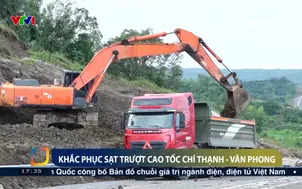 Khắc phục sạt trượt cao tốc Chí Thạnh - Vân Phong