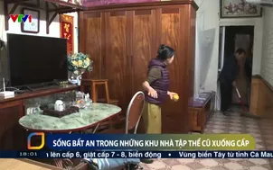 Sống bất an trong những khu nhà tập thể cũ xuống cấp