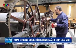 Tháp chuông đồng hồ Big Ben chuẩn bị đón năm mới