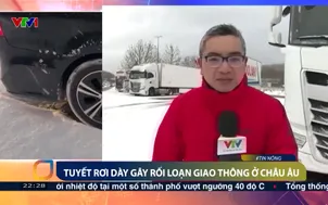 Tuyết rơi dày gây rối loạn giao thông ở châu Âu